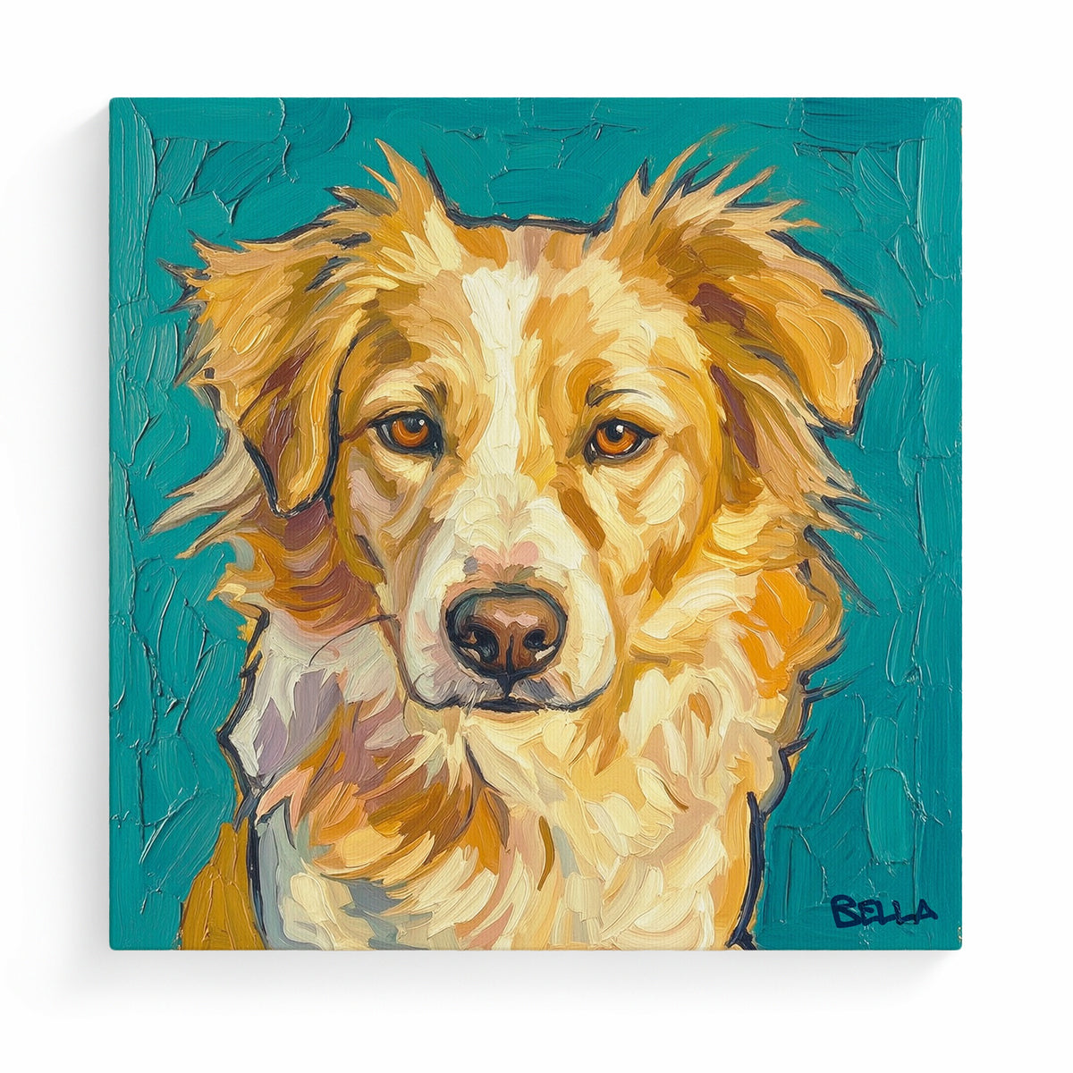 Custom Pet Portrait on Canvas x PetParkArt