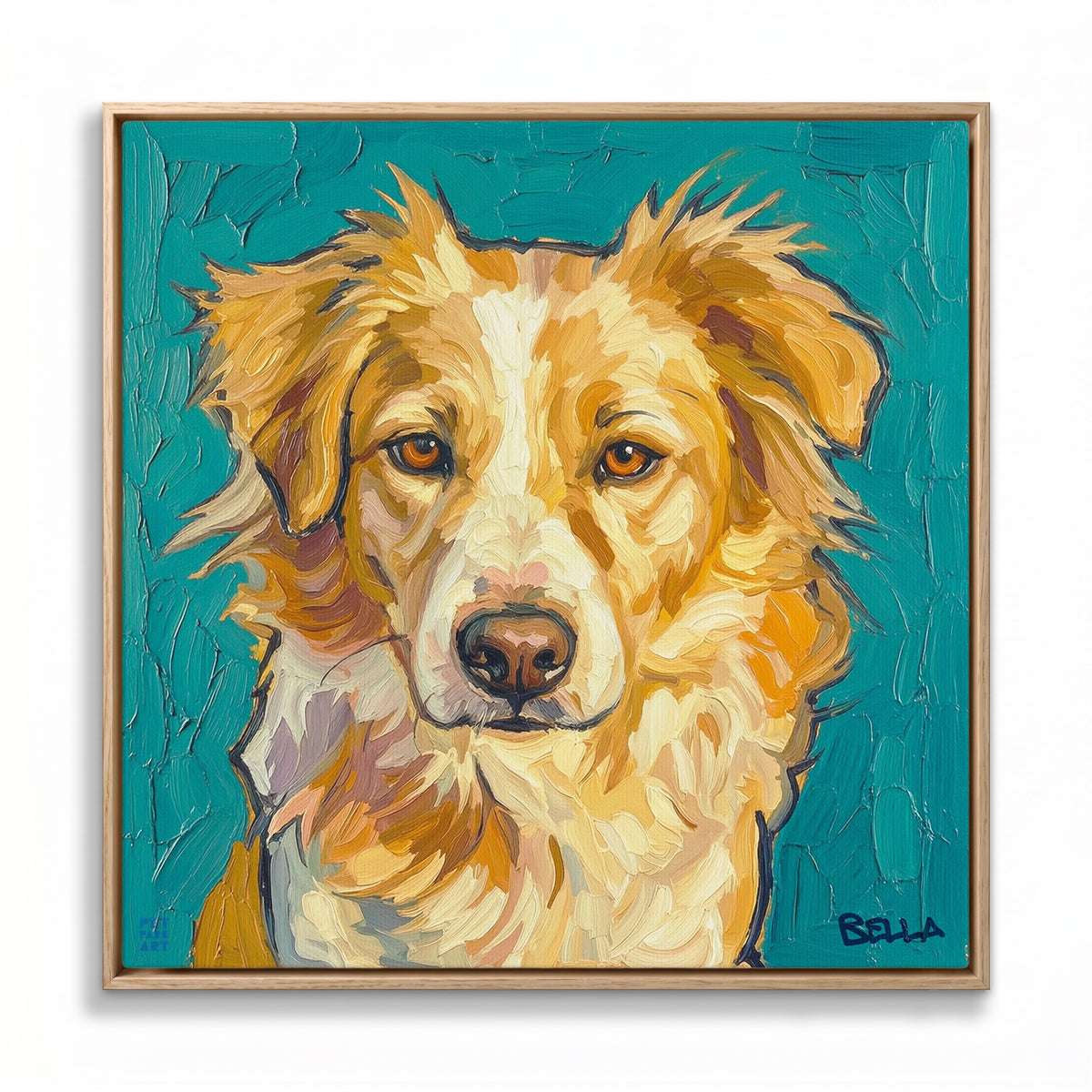 Custom Pet Portrait on Canvas x PetParkArt